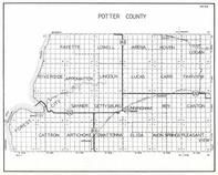 Potter County, Fayette, Lowell, Arena, Hoven, Logan, Forest City, Sanner, Gettysburg, Cattron, Elida, South Dakota State Atlas 1930c